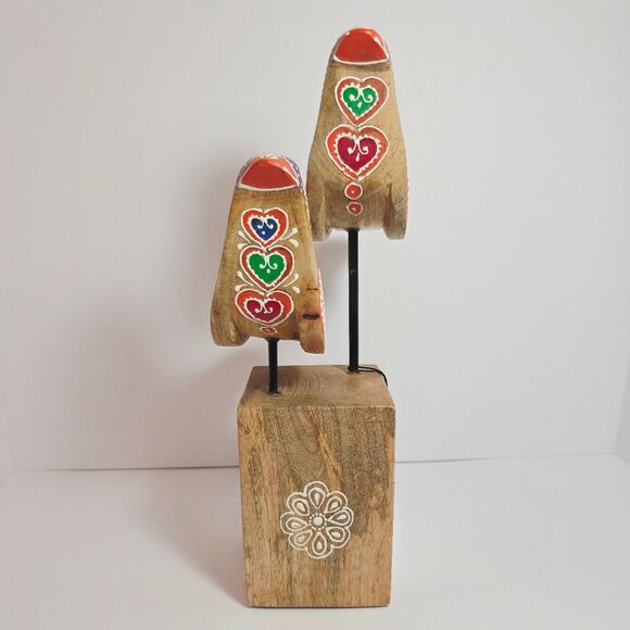 Handcrafted Wooden Bird Sculpture – Made in India - Picture 2 of 10